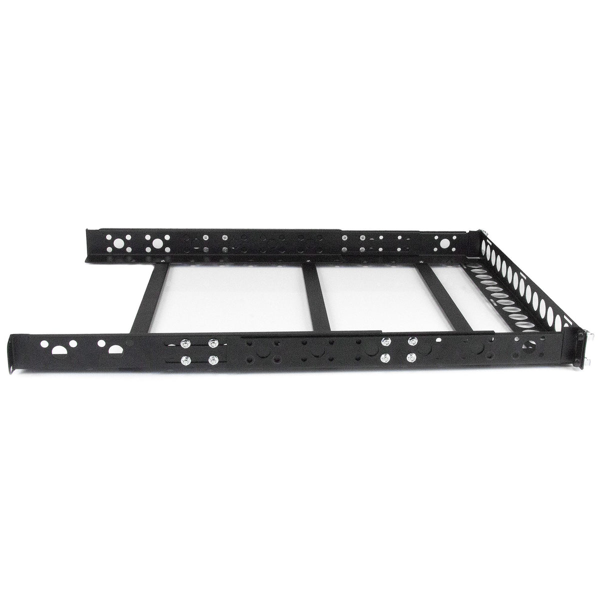 StarTech.com Carriles para Rack de Servidores 1U Universales - Carriles con Profundidad Ajustable para Armario Rack de 19" Rack Carril de rack Negro Acero 25 kg
