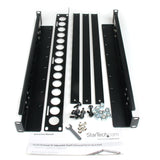 StarTech.com Carriles para Rack de Servidores 1U Universales - Carriles con Profundidad Ajustable para Armario Rack de 19" Rack Carril de rack Negro Acero 25 kg