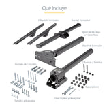 StarTech.com Soporte de Techo para TV - Soporte Universal de Cielo Raso para TV de Movimiento Total con Mástil Telescópi