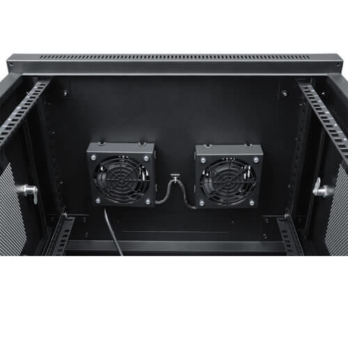 Tripp Lite SRFANWM Juego de Ventilador de Techo SmartRack para Instalación en Pared, 2 ventiladores de alto rendimiento 