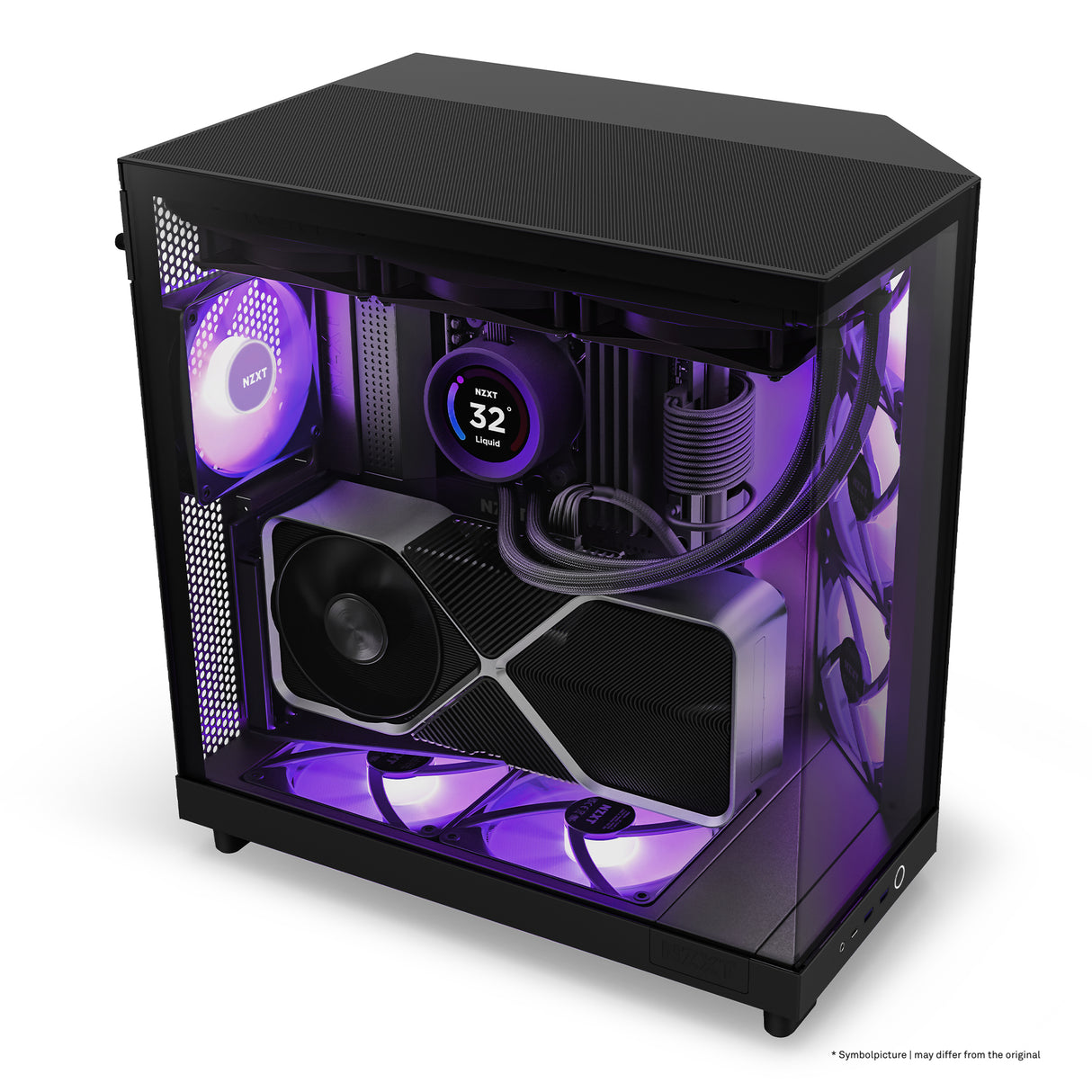 NZXT H6 Flow Midi Tower Blanco, ATX, Micro ATX, Mini-ITX, CC-H61FW-01 | Gabinetes de computadora