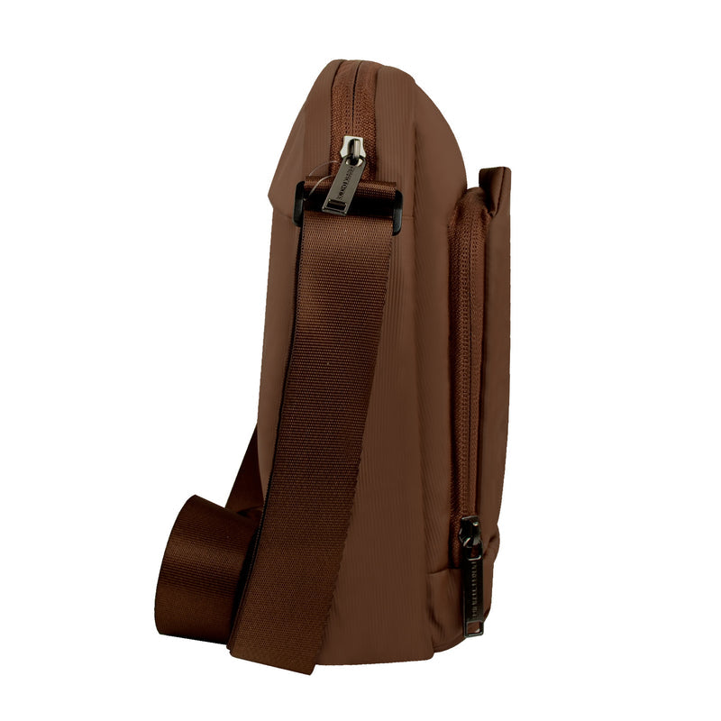 Perfect Choice PC-085034 bolsa de mano y de hombro Poliéster Café Unisex Bolsa de hombro, Cierre, Resistente a los derra
