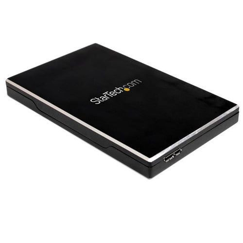 StarTech.com Caja de Disco Duro HDD 2,5" SATA externo USB 3.0 Super Speed - Negro Aluminio Cajas para discos duros 