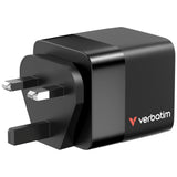 Verbatim GaN Charger 65W cargador de dispositivos móviles Universal Corriente alterna 1 1