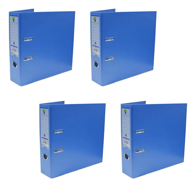 Techmakro KITCARP4AZ carpeta Cartón, Cloruro de polivinilo (PVC) Azul Carta, Folder de archivo convencional, Mate, 650 h