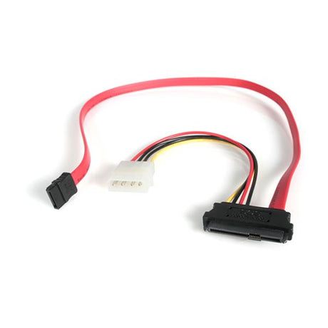 StarTech.com Adaptador Cable de 45cm Divisor SAS 29 Pines a Molex Macho LP4 y SATA - SFF-8482 Cable 0,457 m SATA de 15 pines LP4 M, SAS 29 Pin Plug Derecho