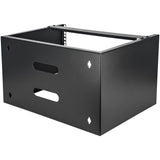 StarTech.com Soporte Montaje en Pared de 6U 12in Profundidad Rack Horizontal para Patch Panel Parcheo Rack 6U Bastidor de pared 20 kg Negro
