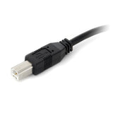 StarTech.com Cable USB Activo de 10m para Impresora - 1x USB A Macho - 1x USB B Macho - Adaptador Negro Cable USB 2.0 USB A USB B Macho