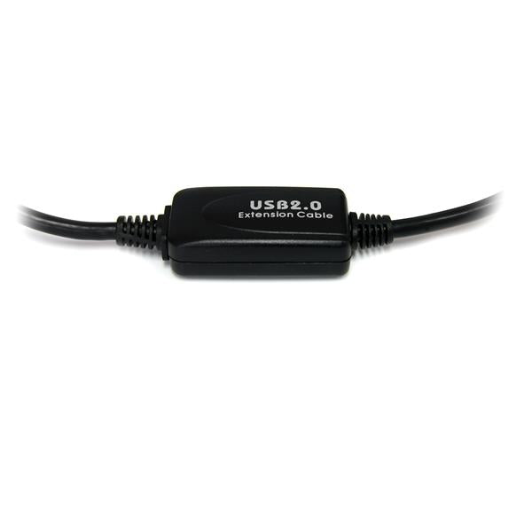 StarTech.com Cable USB Activo de 10m para Impresora - 1x USB A Macho - 1x USB B Macho - Adaptador Negro Cable USB 2.0 USB A USB B Macho