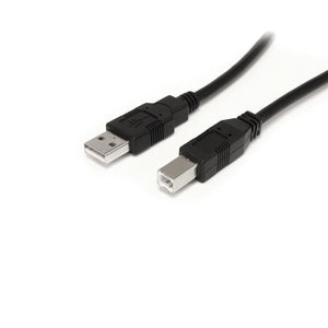 StarTech.com Cable USB Activo de 10m para Impresora - 1x USB A Macho - 1x USB B Macho - Adaptador Negro Cable USB 2.0 USB A USB B Macho