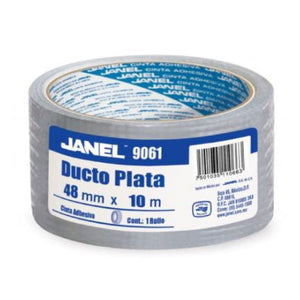 Janel 1284810122 cinta adhesiva 10 m Gris