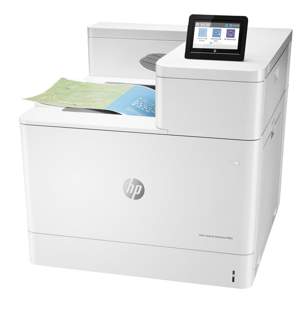 HP Color LaserJet Enterprise LaserJet Enterprise M856dn Color Impresora, Solo Ethernet; A doble cara Impresora Laser WiFi Blanco