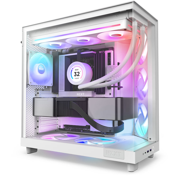 NZXT RF-U36HF-W1 sistema de refrigeración de computadora Gabinete de la computadora Ventilador 36 cm Blanco, 500 RPM, 24