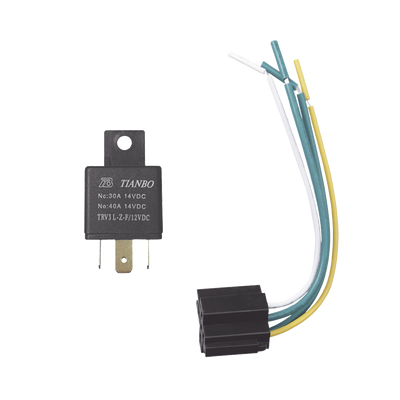 Jimiiot Relé automotriz / 5 pines / 12 VDC 12VRELAY