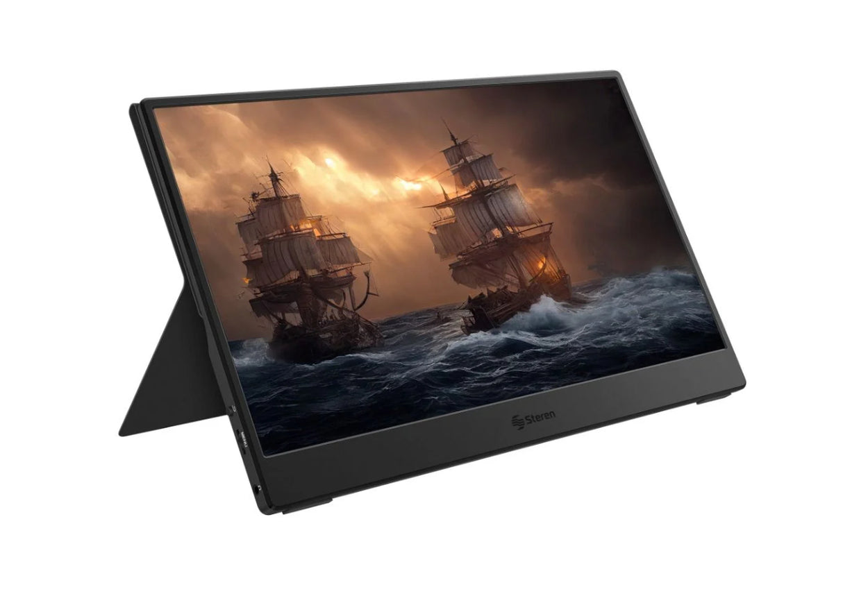 Steren DIS-114 televisor y monitor portátil Negro 35.6 cm (14") LCD 1920 x 1080 Pixeles, IPS