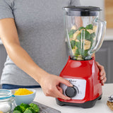 Oster BLSTKAGRRD-013 licuadora 1.5 L Batidora de mesa 800 W Rojo, Función de pulso