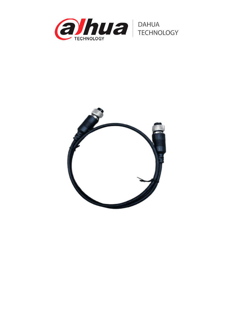 Cable extensor avión 6m transm. video/audio cámara IP, M12 hembra/macho, 6 pines