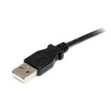StarTech.com Cable Adaptador de Alimentación de 90cm USB a Conector Coaxial Tipo H 5V DC - Macho a Macho, Barrel type H