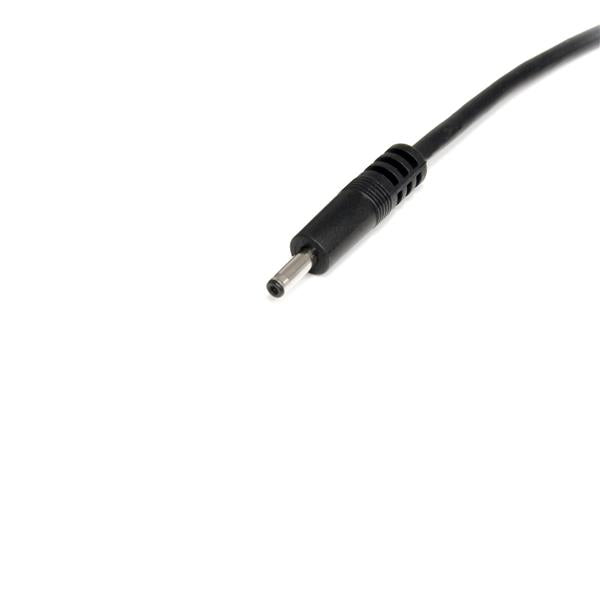 StarTech.com Cable Adaptador de Alimentación de 90cm USB a Conector Coaxial Tipo H 5V DC - Macho a Macho, Barrel type H