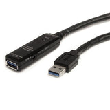 StarTech.com Cable Extensor Alargador USB 3.0 SuperSpeed Activo de 10m - USB A Macho a Hembra - Negro Cable USB 3.2 Gen 1 (3.1 Gen 1) USB A USB A Macho