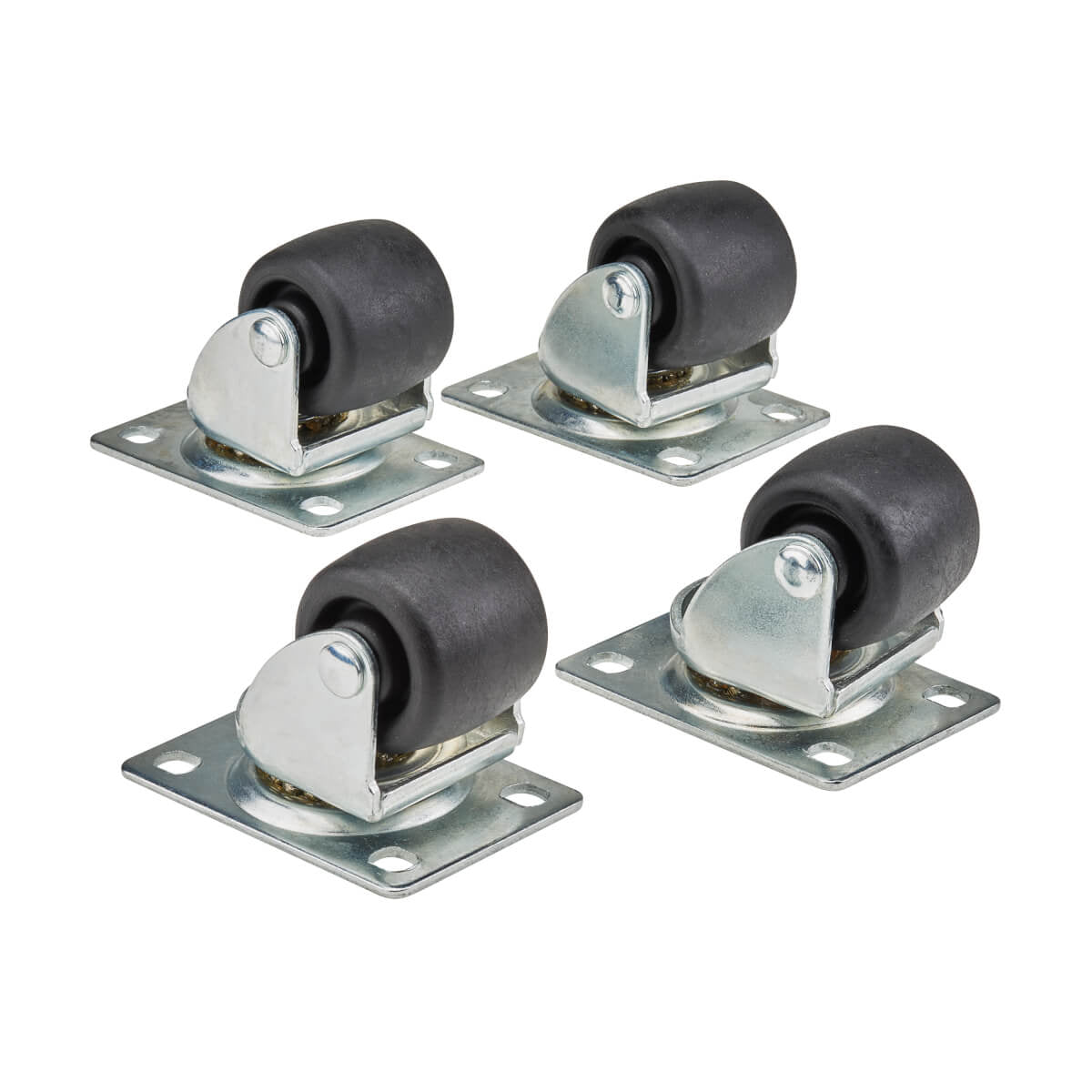 Tripp Lite SRCASTER Juego de ruedecitas SmartRack, paquete de 4 Accesorios para rack Negro 249,5 kg 2,72 kg