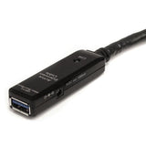 StarTech.com Cable Extensor Alargador USB 3.0 SuperSpeed Activo de 10m - USB A Macho a Hembra - Negro Cable USB 3.2 Gen 1 (3.1 Gen 1) USB A USB A Macho