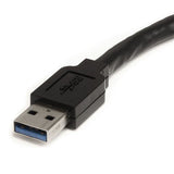 StarTech.com Cable Extensor Alargador USB 3.0 SuperSpeed Activo de 10m - USB A Macho a Hembra - Negro Cable USB 3.2 Gen 1 (3.1 Gen 1) USB A USB A Macho
