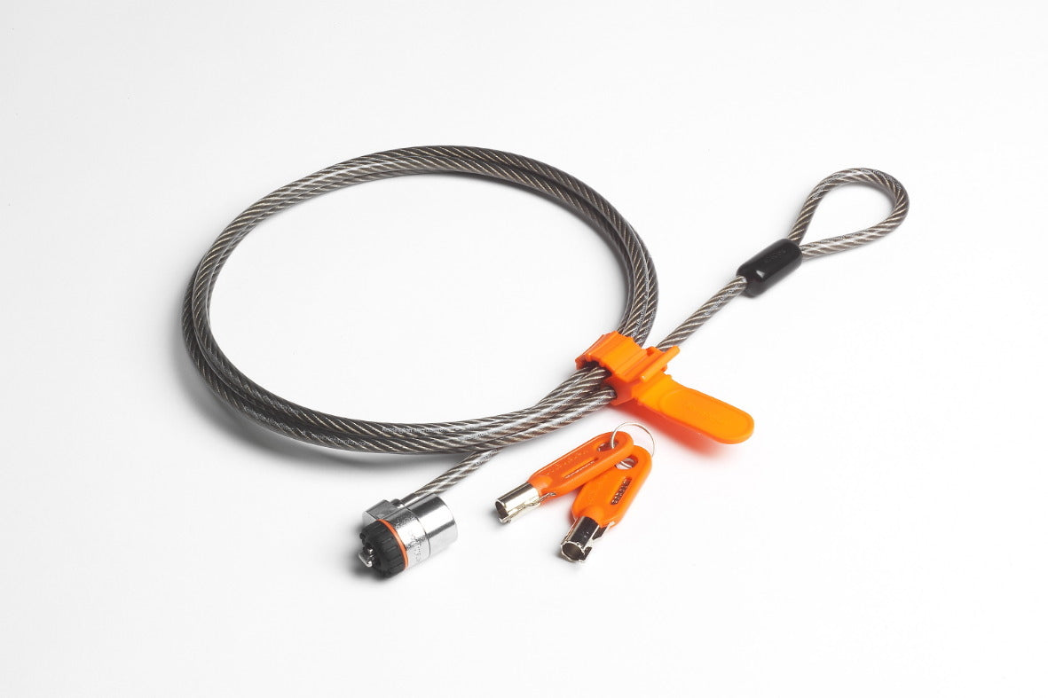 Kensington Candado con llave para portátiles MicroSaver® Cable Negro, Gris Llave Barra en T Acero