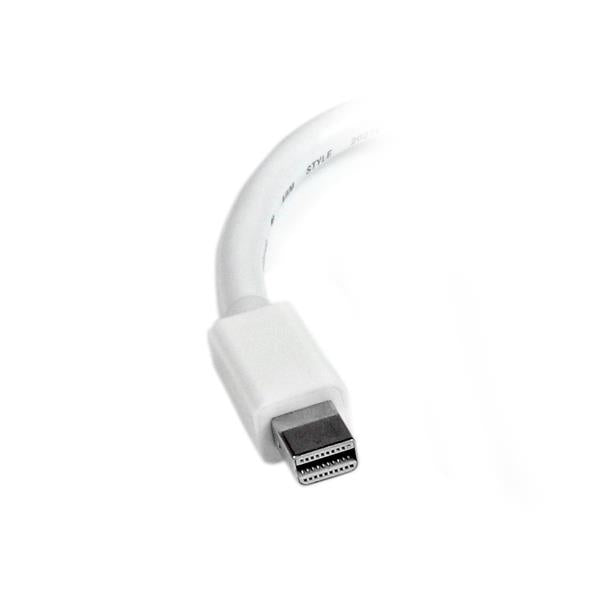 StarTech.com Adaptador Conversor de Vídeo Mini DisplayPort DP a HDMI - 1920x1200 - Pasivo - Blanco Cable Derecho Derecho 0,12 m Mini-DisplayPort