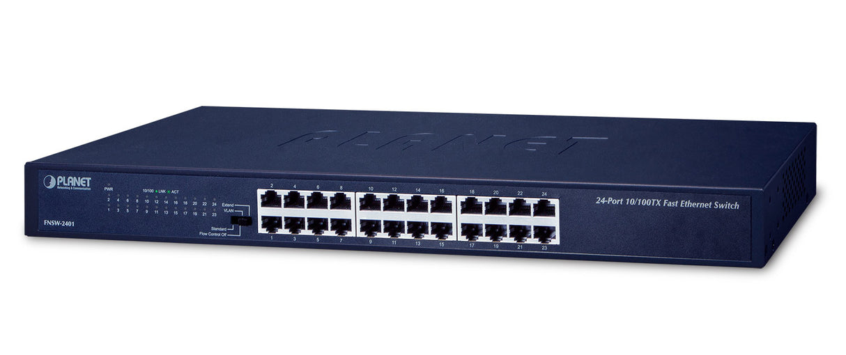 PLANET FNSW-2401 switch No administrado Fast Ethernet (10/100) 1U Azul