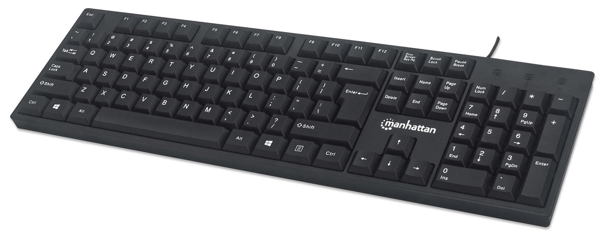 Manhattan 179324 Teclado Oficina Alámbrico USB Interruptor mecánico