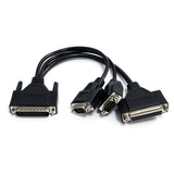 StarTech.com Tarjeta Adaptadora PCI Express PCIe 2 Puertos Serie 1 Paralelo con Cable Multiconector RS232 Serial Tarjeta