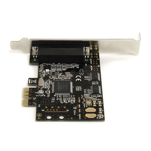 StarTech.com Tarjeta Adaptadora PCI Express PCIe 2 Puertos Serie 1 Paralelo con Cable Multiconector RS232 Serial Tarjeta