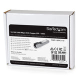 StarTech.com Módulo Transceptor SFP Compatible con el Modelo SFP-GE-T de Cisco - 1000BASE-T - SFP a RJ45 Cat6 / Cat5e - 