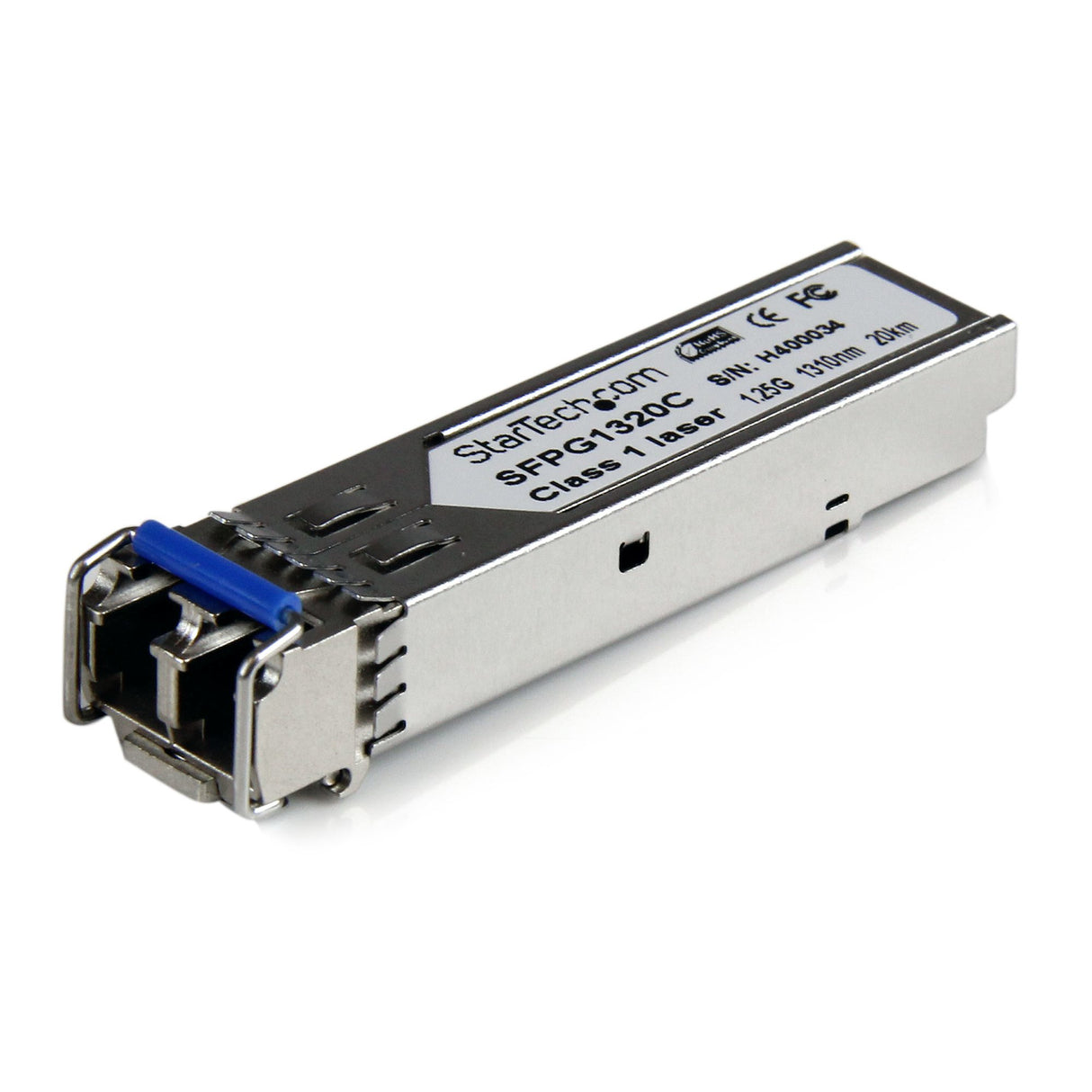 StarTech.com Módulo Transceptor SFP Compatible con GLC-LH-SMD Cisco - 1000BASE-LH - Monomodo 1GbE - SFP Ethernet Gigabit 1Gb - LC 20km - 1310nm - Cisco Firepower, IE2000, IE4000 DDM módulos de red del transceptor LH 1250 Mbit/s SFP Si