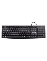 TechZone Alámbrico teclado Universal USB QWERTY Negro, Tamaño completo (100%)