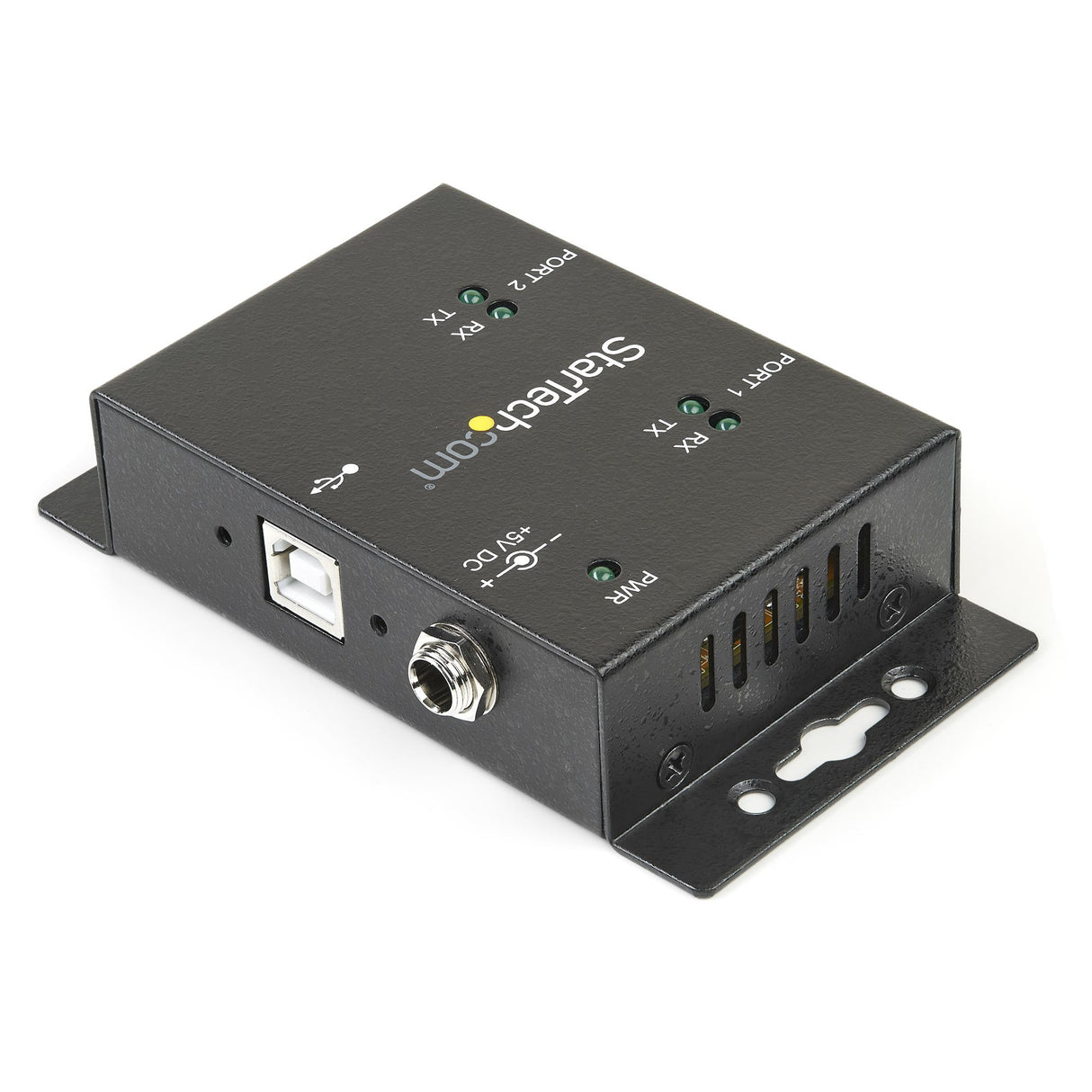 StarTech.com Concentrador Hub Industrial de 2 Puertos Serie Serial RS232 a USB Montaje Riel DIN Pared hubs de interfaz USB 2.0 Type-B De serie 2 2