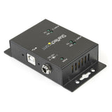 StarTech.com Concentrador Hub Industrial de 2 Puertos Serie Serial RS232 a USB Montaje Riel DIN Pared hubs de interfaz USB 2.0 Type-B De serie 2 2