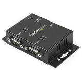 StarTech.com Concentrador Hub Industrial de 2 Puertos Serie Serial RS232 a USB Montaje Riel DIN Pared hubs de interfaz USB 2.0 Type-B De serie 2 2
