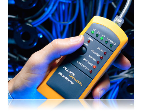 Fluke MT-8200-49A comprobador de cables de red Gris, Amarillo