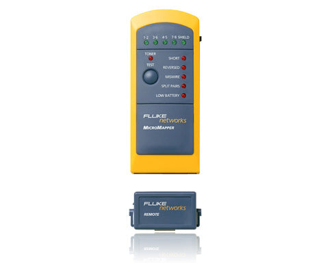 Fluke MT-8200-49A comprobador de cables de red Gris, Amarillo