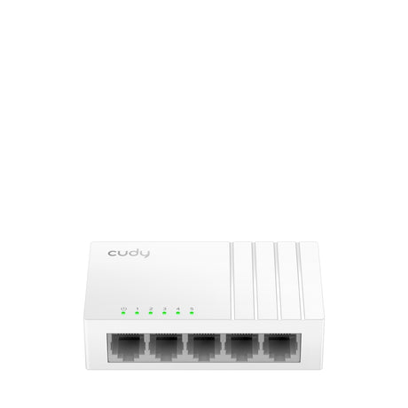 Cudy FS105D dispositivo de redes Fast Ethernet (10/100) Negro, Bidireccional completo (Full duplex)