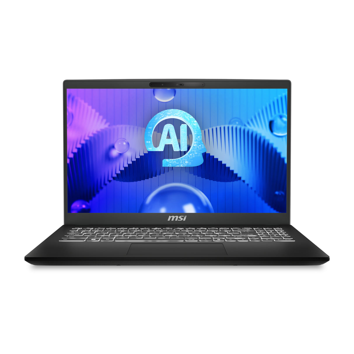 MSI Modern 15 H AI C1MG-202MX Laptop Classic Black Portátil Negro Concha