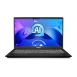 MSI Modern 15 H AI C1MG-202MX Laptop Classic Black Portátil Negro Concha