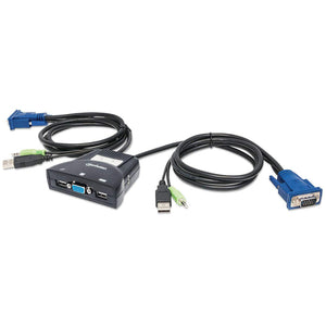 Manhattan Mini Switch KVM de 2 puertos interruptores kvm 2 USB USB VGA