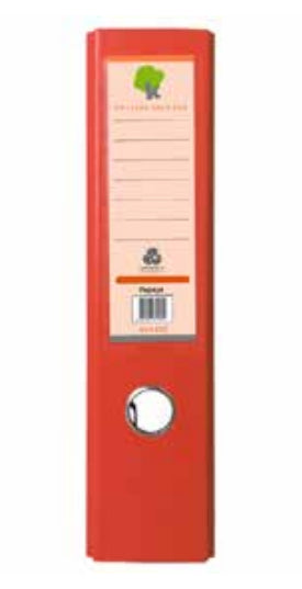 Techmakro KITCARP10NPY carpeta de cartón Carta Rojo, Anillo D, Almacenamiento, Cloruro de polivinilo (PVC)