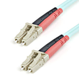 StarTech.com Cable de 1m de Fibra Óptica Multimodo OM3 LC a LC UPC - Full Duplex 50/125µm - para Redes de 100G - LOMMF/V