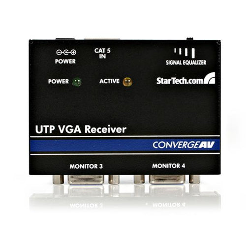 StarTech.com VGA over Cat5 Receiver Receptores AV Negro 104 mm 220 mm