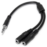 StarTech.com Adaptador Divisor de Auriculares Mini-Jack 3,5mm 3 pines Macho a 2x  Mini-Jack 3 pines Hembra Cable 0,2 m 3,5mm Macho 2x3.5mm