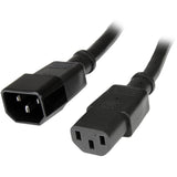 StarTech.com Cable de 1.8m de Extensión de Alimentación para Computadora C14 a C13 con Calibre 14AWG, Acoplador C13, Acoplador C14, SJT